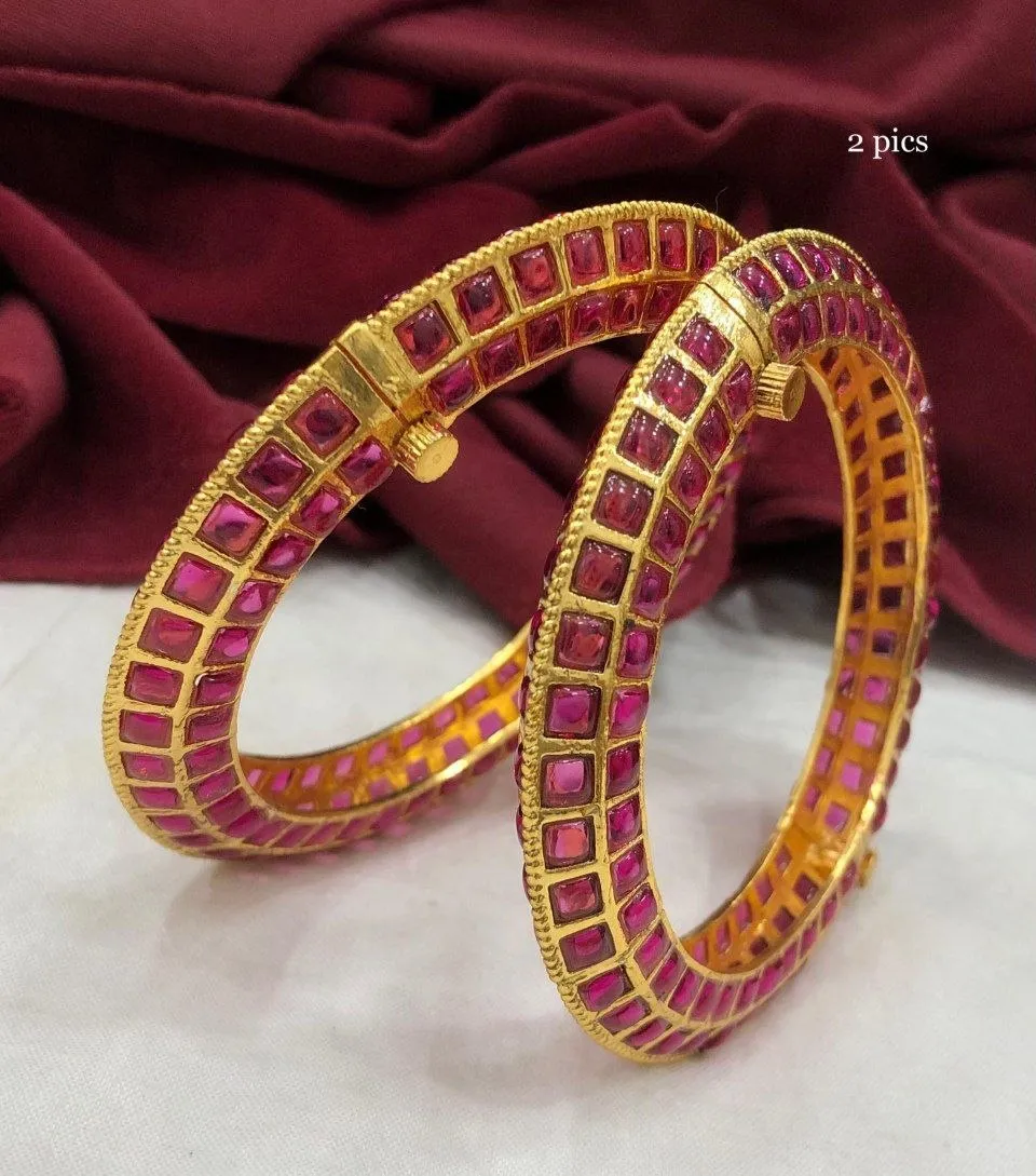 Blue Royale Kada Bangle set